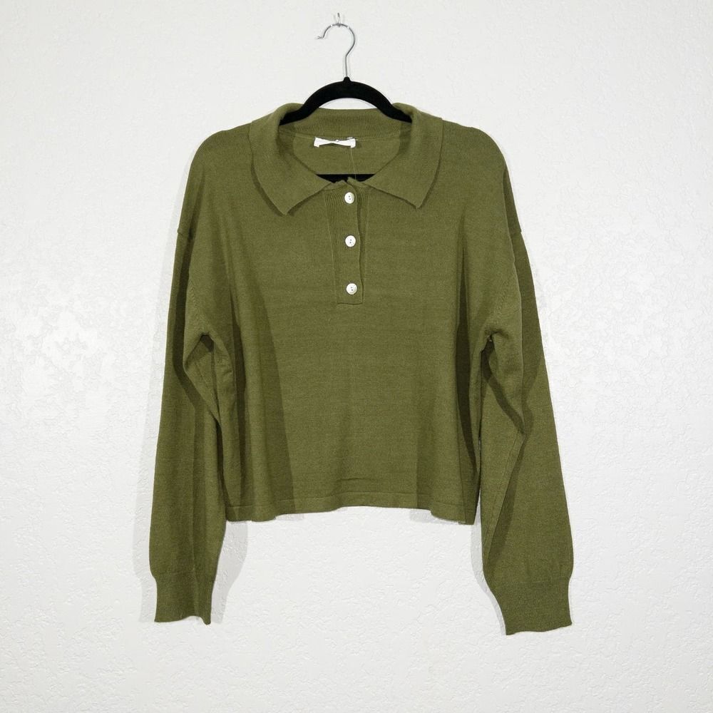 New Double Zero Green Collared Top‎ and Shorts Lounge Set Size Small
